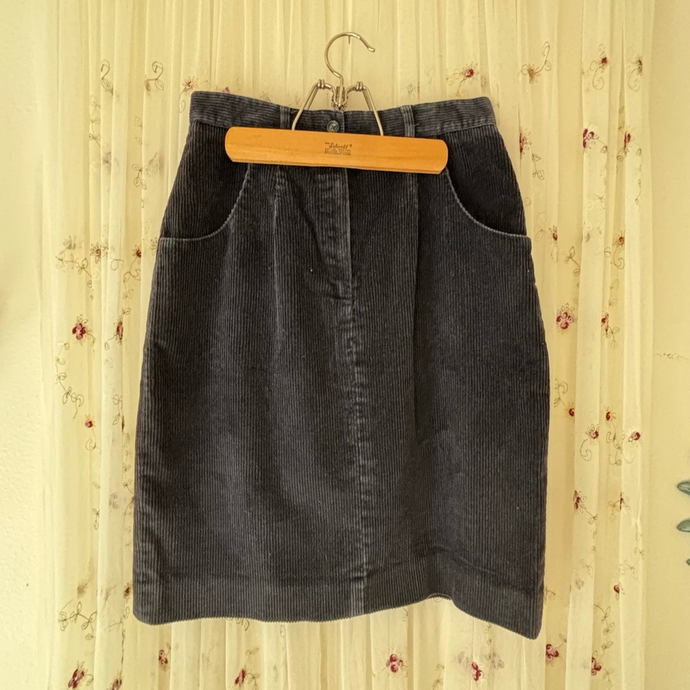 Lands' End Black Pencil Skirt